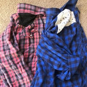 Red and Blue flannels